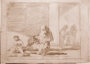 The Disasters of War: Zdraví a nemocní (kresba