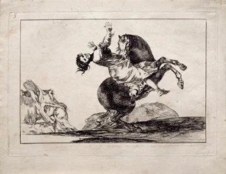 Únosce koně ze série Los Disparates, Pošetilosti, 1815-1819