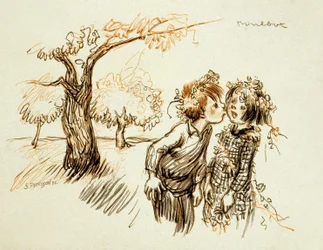 Ilustrace z „Poil de Carotte“ (Mrkvová hlava) od Julese Renarda (1894)