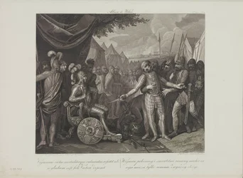 Wichmann II. mladší se vzdává Mieszkovi I. Polskému Smuglewicz, Franciszek (1745-1807). Litografie, konec 18. stol.. Soukromá sbírka