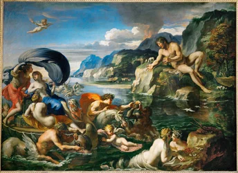 Acis et Galatee se derobant au regard de Polypheme Acis a Galatea se schovávají před Polyfémem...