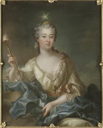 Louise Ulrique de Prussia, královna Švédska a Finska - Portrét Louisy Ulriky Pruské (1720-1782), královny Švédska, od Grasognon Latinville, Francois-Adrien (1705-1774). Olej na plátně. Rozměr: 103 x 82 cm. Národní muzeum Stockholm