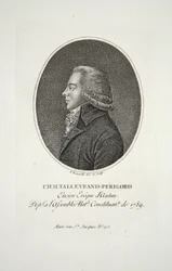 M.Talleyrand-Perigord, Encien Eveque dAutun, pub. 1791