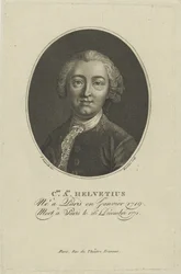 Portrét Claude Adrien Helvétius 1715-1771, c. 1800.
