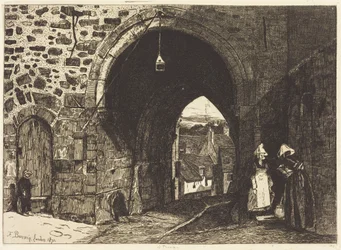 Brána Saint-Malo v Dinanu