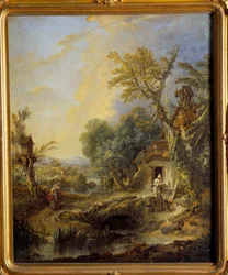 Bratr Luce Malba od Francoise Bouchera (1703-1770) 1742 Moskva, Puškinovo muzeum