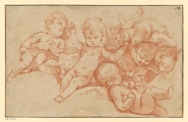 Hrající putti (protitisk)