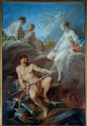 Venuše žádá Vulcana o zbraně pro obraz Enee od Francoise Bouchera (1703-1770) 1732 Ne. 2,52 x 1,75 m