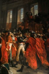 Generál Bonaparte na pětisetové radě v Saint-Cloud