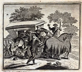 Léčba a smrt. Bajky Jeana de La Fontaine (1621-95). Ilustrace François Chauveau (1613-1676). Vydání z roku 1728.