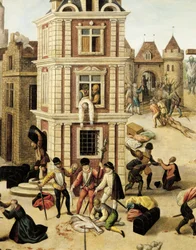 Švýcarsko, Lausanne, Bartolomějská noc, detail