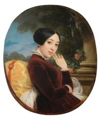 Portrét zpěvačky a skladatelky Pauline Viardot 1821-1910, 1844.
