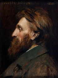 Portrét Auguste Rodin 1840-1917, 1881.