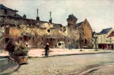 Kasárna v Soissons, Francie, 1915, 1926.