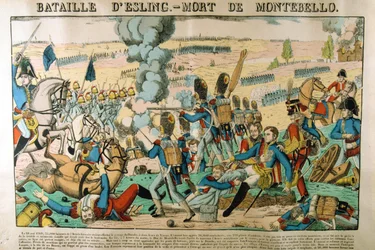 Bitva u Esslingu – smrt Montebella, 21. května 1809, c1835