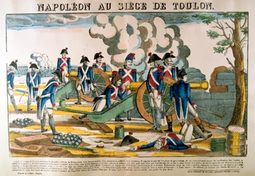 Napoleon při obléhání Toulonu, 1793, kolem 1835