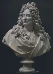 Portrétní busta Nicolase Boileaua (1636-1711) (mramor)