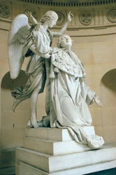 Apoteóza Ludvíka XVI. (1754-93), nazývaná také Ludvík XVI. v držení anděla, 1825 (mramor)