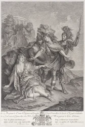 Rinaldo opouštějící Armidu, 1720-62.