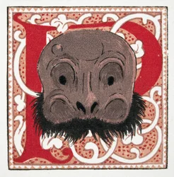 Maska na obličej, hospoda. 1922 (šablonový tisk)