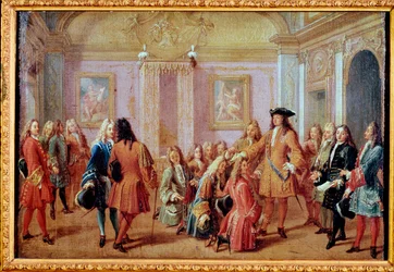 Vytvoření Řádu svatého Ludvíka králem Ludvíkem XIV., 5. května 1693 (obraz