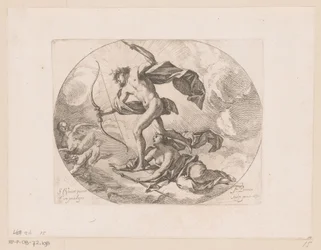 Apollo a Diana loví harpyje