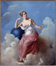 Astronomie. Obraz Francoise Vincenta Latila (1796-1890), Olej na plátně