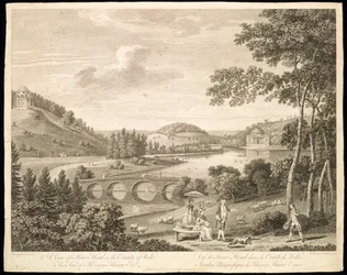 Pohled na Stour Head ve Wiltshire