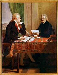 Vittorio Alfieri s abbém Tommasem Galusem (obraz)