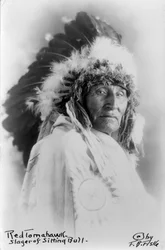 Red Tomahawk, zabiják Sitting Bulla, kolem roku 1890-1910