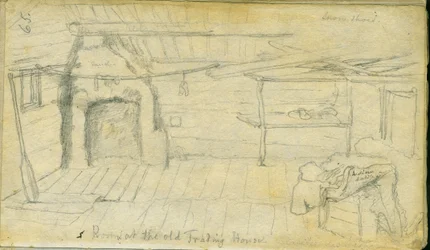 Pokoj ve starém Trading House, 1851