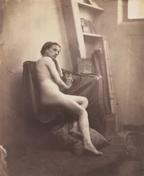Ženský akt v ateliéru, 1856-59