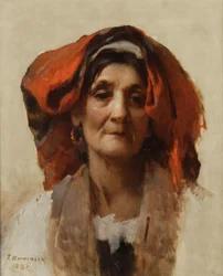 Hlava italské ženy, 1887