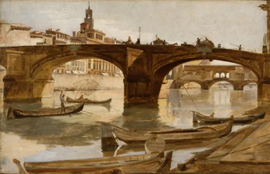 Mosty: (olej na plátně na laminovaném kartonu), Florencie, kolem roku 1880.