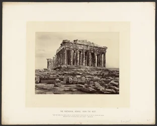 Parthenon, Athény, ze západu