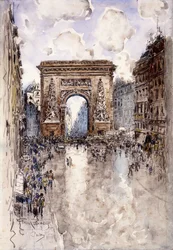 Porte St. Denis, Paříž,