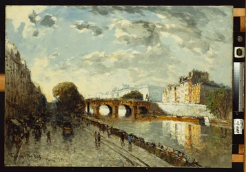 Seina v Paříži, Quai des Augustins, 1922
