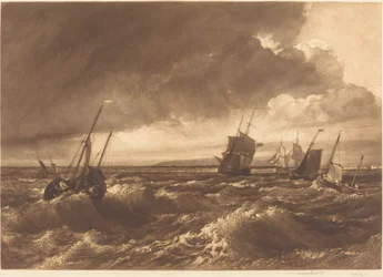 Ústa Temže Isle of Sheppey v dálce, 1891.