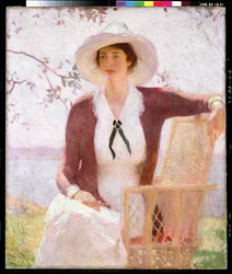 Moje dcera Elisabeth, kolem roku 1914 (olej na plátně)