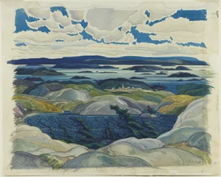 Bay of Islands, 1930 (wc na papíře)
