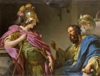 Alkibiadés vyučovaný Sókratem, 1776