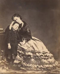 [Císařovna Eugénie a princ Imperial], 1862.