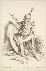 Jiný čínský voják, 1738-45.