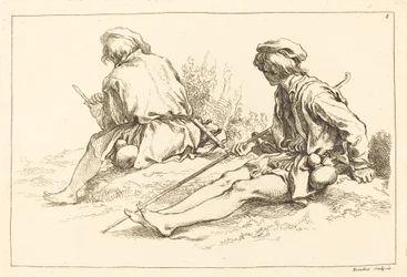 Sedící Shepherd Boys