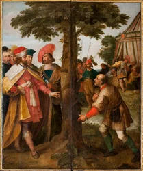 Zázrak poraženého stromu. Zázrak svatého Gummara, 1627.