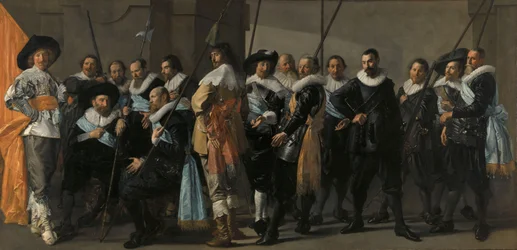 Rota domobrany okrsku XI pod velením kapitána Reyniera Reaela, známá jako ‚The Meager Company‘ Důstojníci a další gardisté z XI. amsterdamského obvodu pod velením kapitána Reijniera Reaela a poručíka Cornelise Michielsze Blaeuwa,