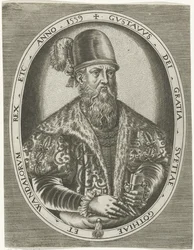 Portrét švédského krále Gustava I Portréty králů, královen, princů a princezen (název série)
