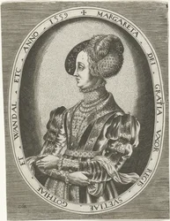 Portrét švédské královny Margarethy Leijonhufvud Portréty králů, královen, princů a princezen (název série)