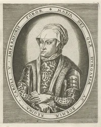 Portrét guvernérky Marie z Maďarska Portréty králů, královen, princů a princezen (název série)