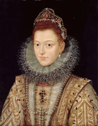 Portrét Isabelly Clara Eugenia (1566-1633) kolem roku 1599